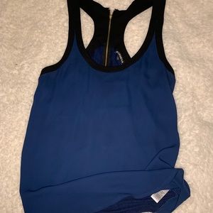 ⬇️ Express blue sheer tank top ⬆️